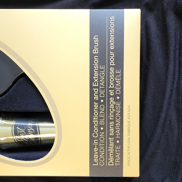 NIB Set Just For Extensions Leave-in Conditioner and Brush - Picture 2 of 4